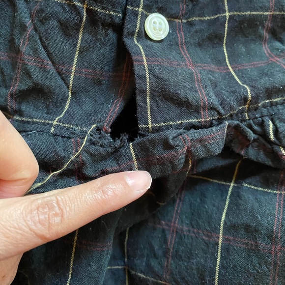 Mabo Kids plaid dress and Hanna Anderson tights - Picture 4 of 7